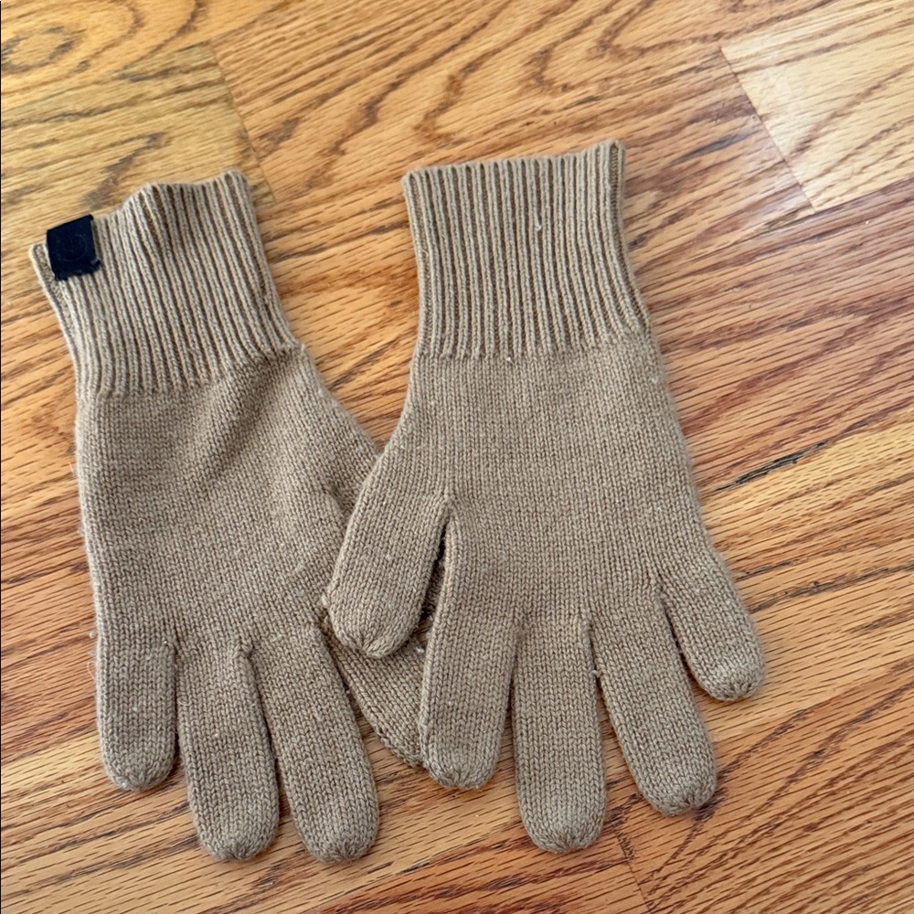 Rag & bone Tan Knit Gloves